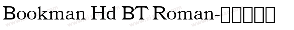 Bookman Hd BT Roman字体转换